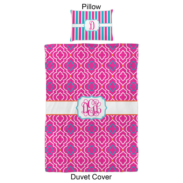 Colorful Trellis Duvet Cover Set - Twin XL - Approval