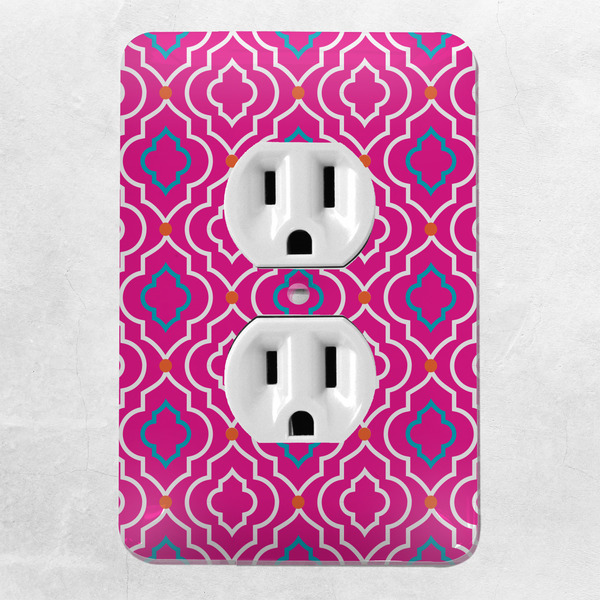 Colorful Trellis Electric Outlet Plate - LIFESTYLE