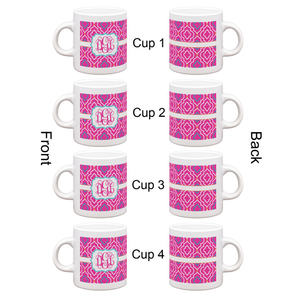 Colorful Trellis Espresso Cup Set of 4 - Apvl