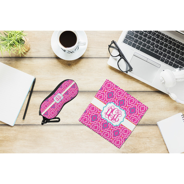 Colorful Trellis Eyeglass Case and Cloth Set - LIFESTYLE