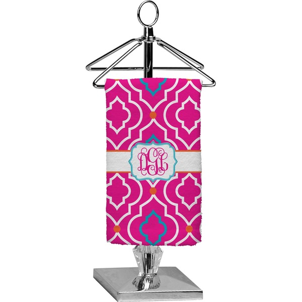 Custom Colorful Trellis Finger Tip Towel - Full Print (Personalized)