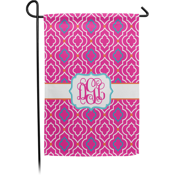 Custom Colorful Trellis Garden Flag (Personalized)