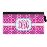 Colorful Trellis Genuine Leather Ladies Zippered Wallet (Personalized)