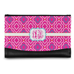 Colorful Trellis Genuine Leather Women's Wallet - Small (Personalized)