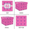 Colorful Trellis Gift Boxes with Lid - Canvas Wrapped - Small - Approval