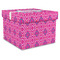 Colorful Trellis Gift Boxes with Lid - Canvas Wrapped - XX-Large - Front/Main