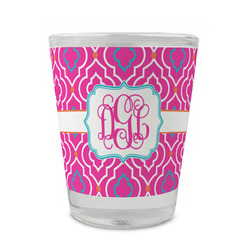 Colorful Trellis Glass Shot Glass - 1.5 oz - Set of 4 (Personalized)