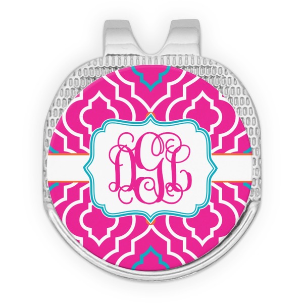 Colorful Trellis Golf Ball Hat Marker Hat Clip