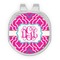 Colorful Trellis Golf Ball Marker - Hat Clip - Silver