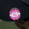 Colorful Trellis Golf Ball Marker Hat Clip - Gold - On Hat