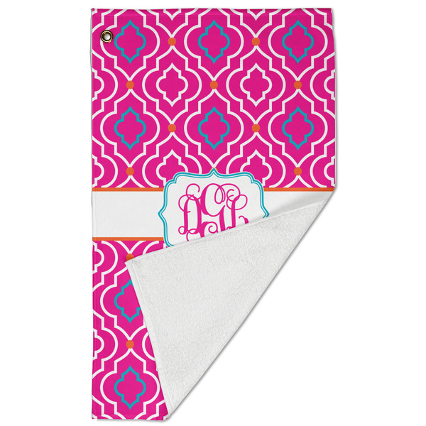 Colorful Trellis Golf Towel - Folded (Large)