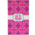 Colorful Trellis Golf Towel - Poly-Cotton Blend - Small w/ Monograms