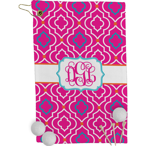 Colorful Trellis Golf Towel (Personalized)