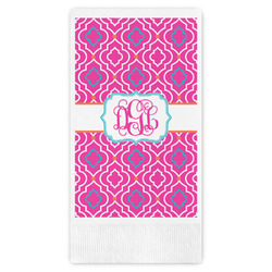 Colorful Trellis Guest Napkins - Full Color - Embossed Edge (Personalized)