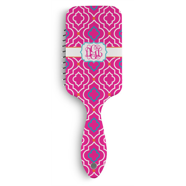 Custom Colorful Trellis Hair Brushes (Personalized)