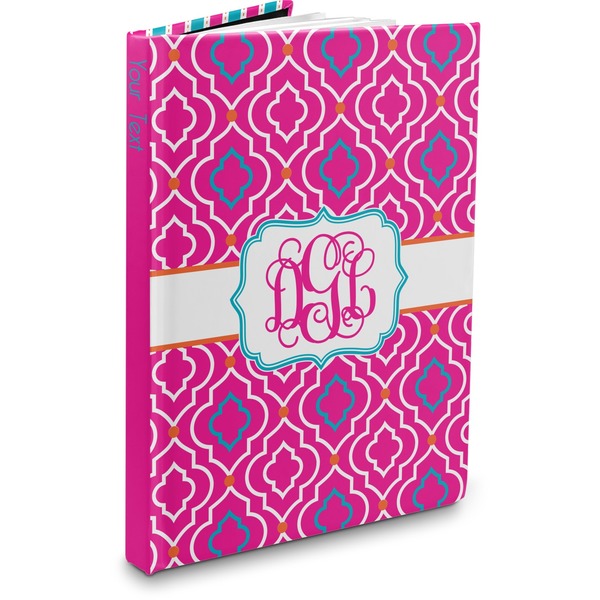 Custom Colorful Trellis Hardbound Journal (Personalized)