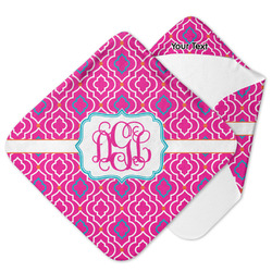 Colorful Trellis Hooded Baby Towel (Personalized)