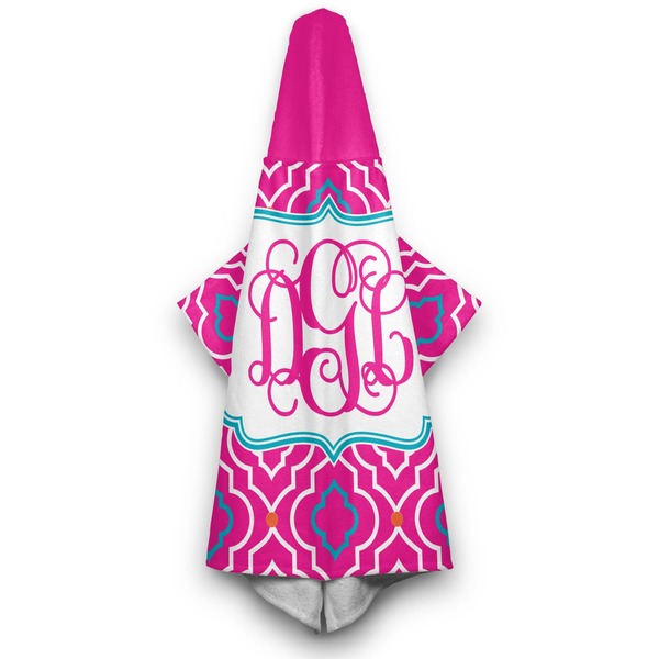 Colorful Trellis Hooded Towel - Hanging