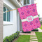 Colorful Trellis House Flags - Double Sided - LIFESTYLE