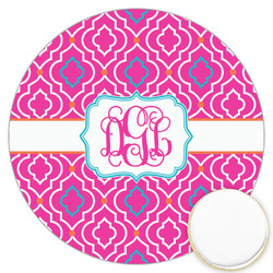 Colorful Trellis Printed Cookie Topper - 3.25" (Personalized)