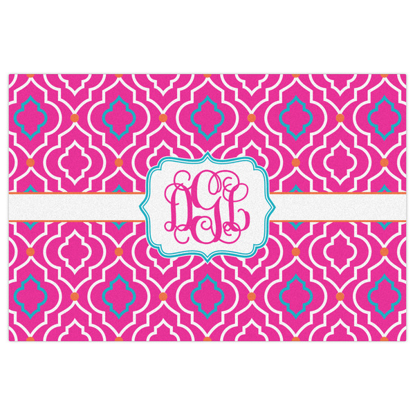 Colorful Trellis Indoor / Outdoor Rug - 2'x3' - Front Flat