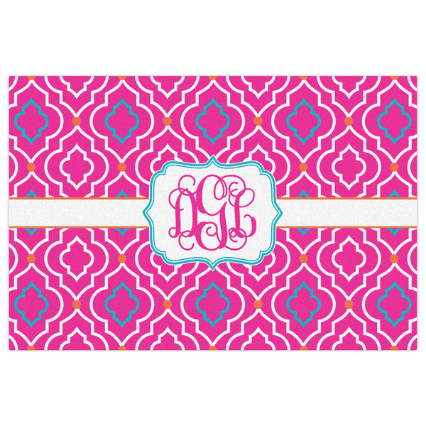 Colorful Trellis Indoor / Outdoor Rug - 4'x6' - Front Flat