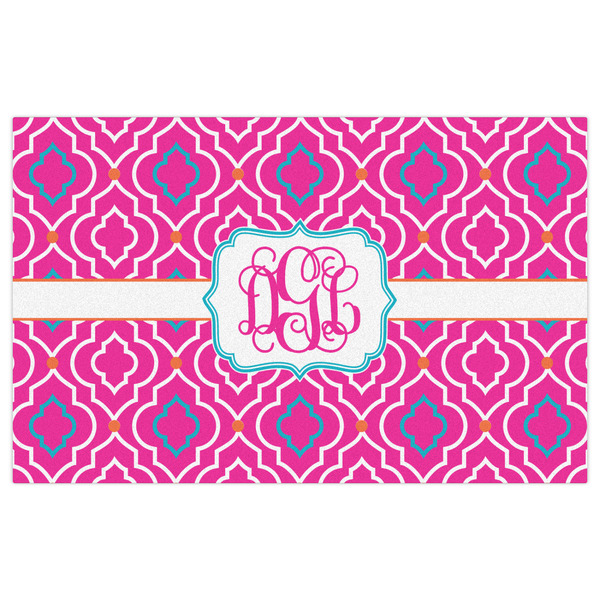 Colorful Trellis Indoor / Outdoor Rug - 5'x8' - Front Flat