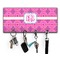 Colorful Trellis Key Hanger w/ 4 Hooks & Keys