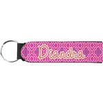 Colorful Trellis Neoprene Keychain Fob (Personalized)