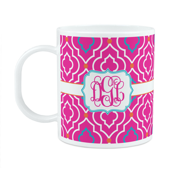 Custom Colorful Trellis Plastic Kids Mug (Personalized)