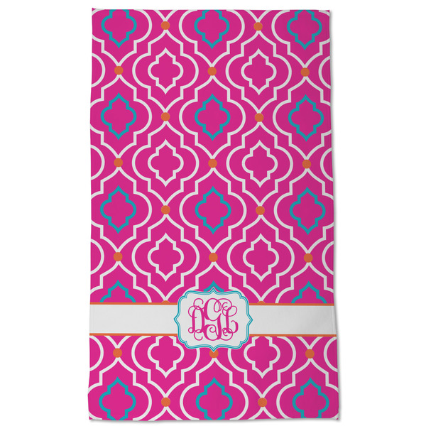 Colorful Trellis Kitchen Towel - Poly Cotton - Full Front