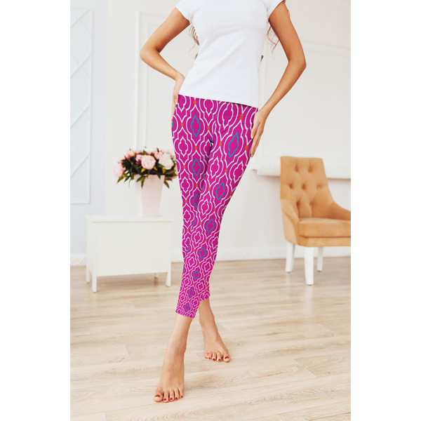 Colorful Trellis Ladies Leggings - LIFESTYLE 2