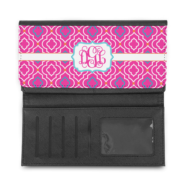 Colorful Trellis Ladies Wallet - Half Way Open