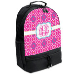 Colorful Trellis Backpacks - Black (Personalized)