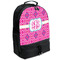 Colorful Trellis Large Backpack - Black - Angled View