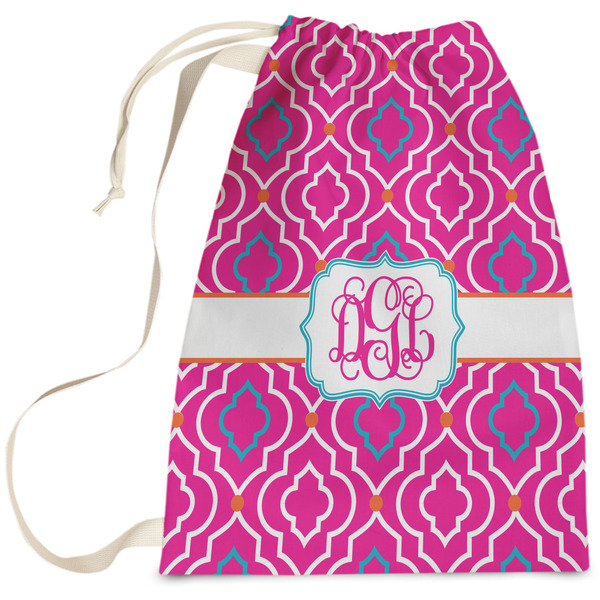 Custom Colorful Trellis Laundry Bag (Personalized)