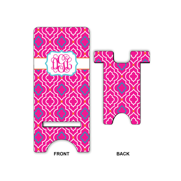 Colorful Trellis Large Phone Stand - Front & Back