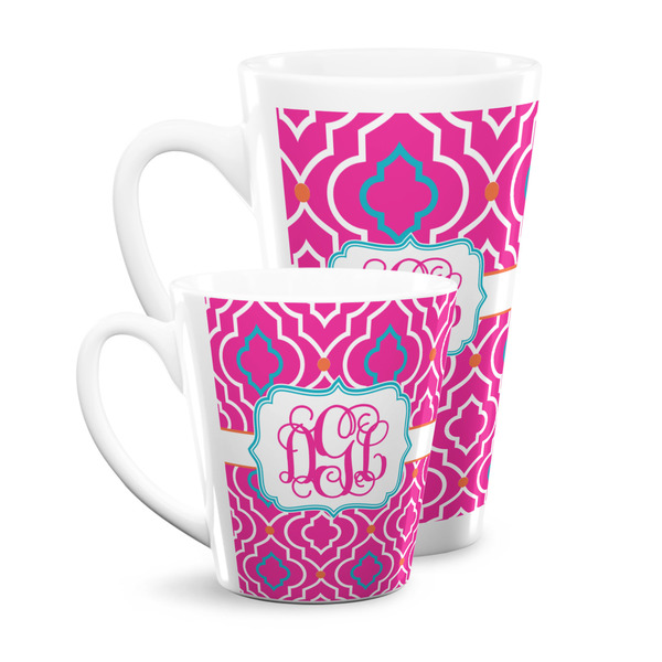 Colorful Trellis Latte Mugs Main