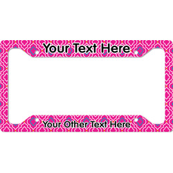 Colorful Trellis License Plate Frame (Personalized)