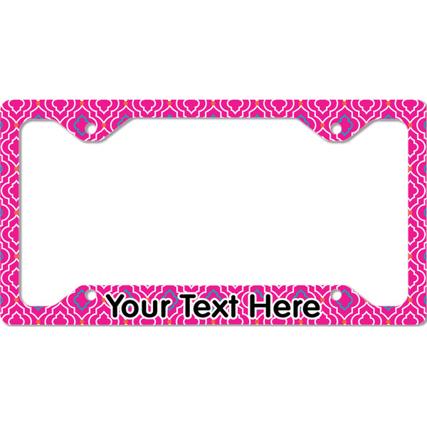 Custom Colorful Trellis License Plate Frame - Style C (Personalized)