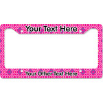 Colorful Trellis License Plate Frame - Style B (Personalized)
