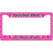 Colorful Trellis License Plate Frame Wide