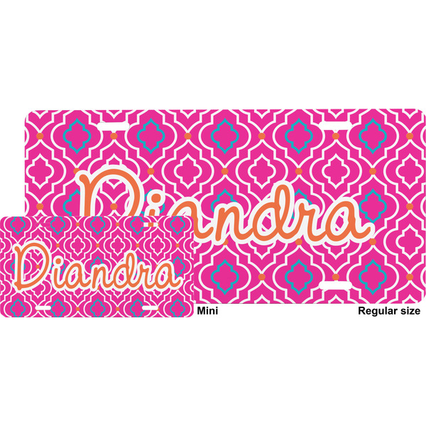 Colorful Trellis  License Plate (Sizes)