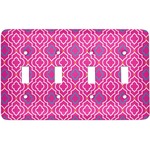 Colorful Trellis Light Switch Cover (4 Toggle Plate)