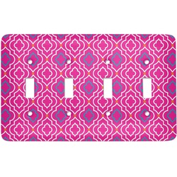 Colorful Trellis Light Switch Cover (4 Toggle Plate)