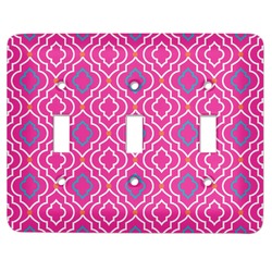 Colorful Trellis Light Switch Cover (3 Toggle Plate)
