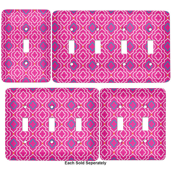 Colorful Trellis Light Switch Covers all sizes