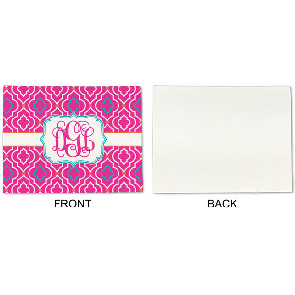 Colorful Trellis Linen Placemat - APPROVAL Single (single sided)