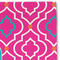 Colorful Trellis Linen Placemat - DETAIL