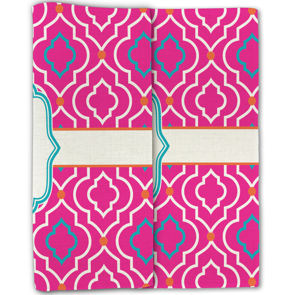 Colorful Trellis Linen Placemat - Folded Half (double sided)